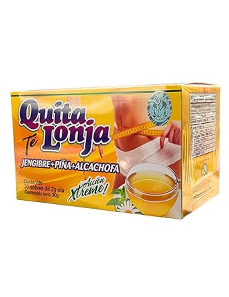 TE DE QUITA LONJA TEA Jegibre + Piña 30 Bags (Accion Xtreme) BAJA PANZA