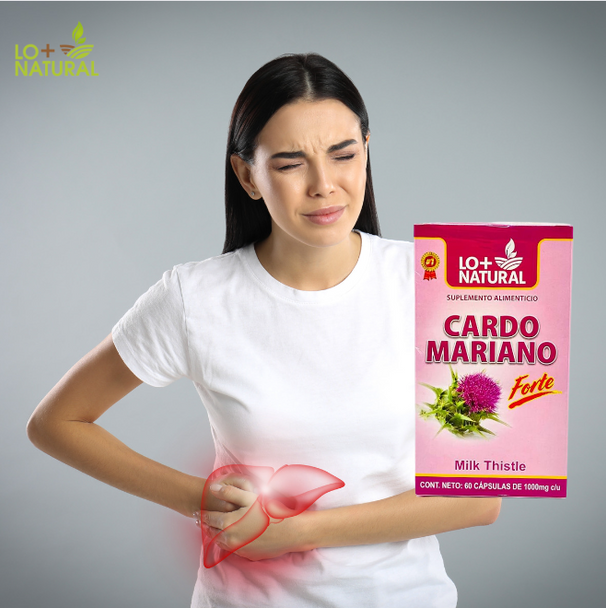 Lo+Natural Cardo Mariano (Milk Thistle): Herbal Support for Health and Liver (60cap)