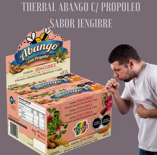 Therbal Caramelos Abango con Propóleo y Jengibre (12 ct)