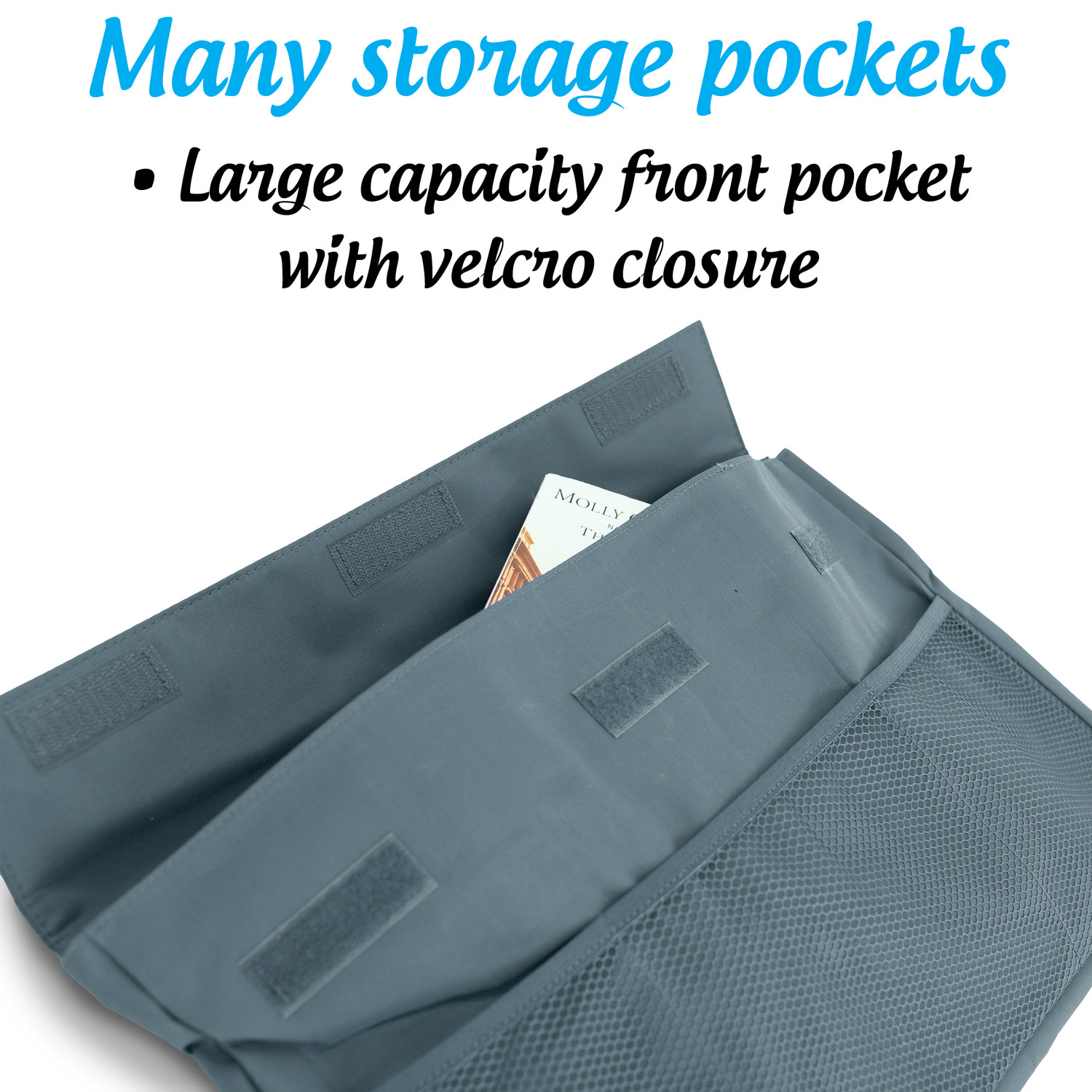 Universal Large 6-Pocket Walker Bag/Tote/Pouch - Top Glides