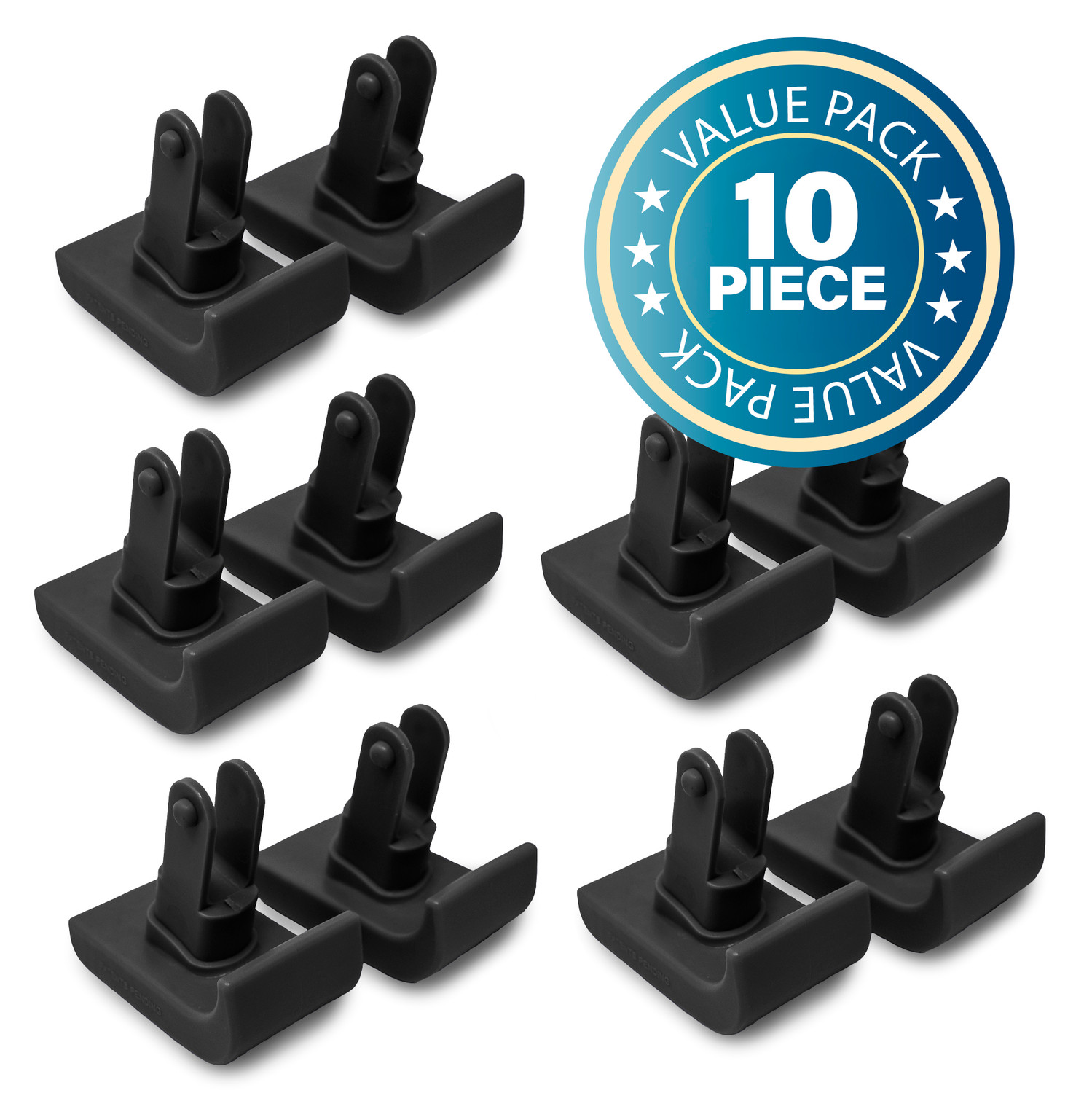 10PCS Top Glides Click & Go Walker Ski Glides for Stander EZ