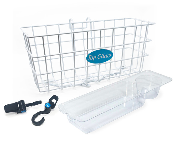 BUNDLE: Premium Wire Walker Basket Kit with 2 Swivel Walker Hooks BUNDLE: Premium Wire Walker Basket Kit with 2 Swivel Walker Hooks