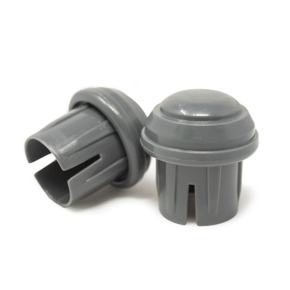 Top Glides Mushroom Walker Glide Caps for 1 Inch Tubes - Gray