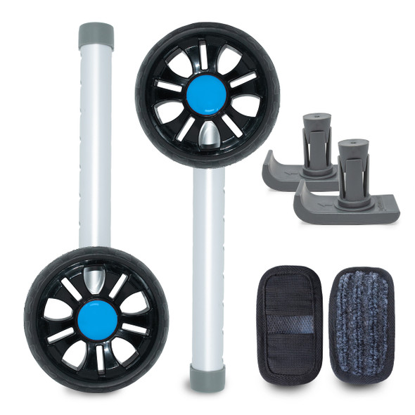 TREADZ/Sport Edition: Universal Walker Wheel Kit with Universal FlexFit Ski Glides TREADZ/Sport Edition: Universal Walker Wheel Kit with Universal FlexFit Ski Glides