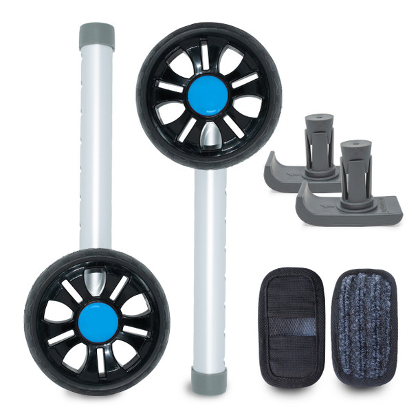 TREADZ/Sport Edition: Universal Walker Wheel Kit with Universal FlexFit Ski Glides