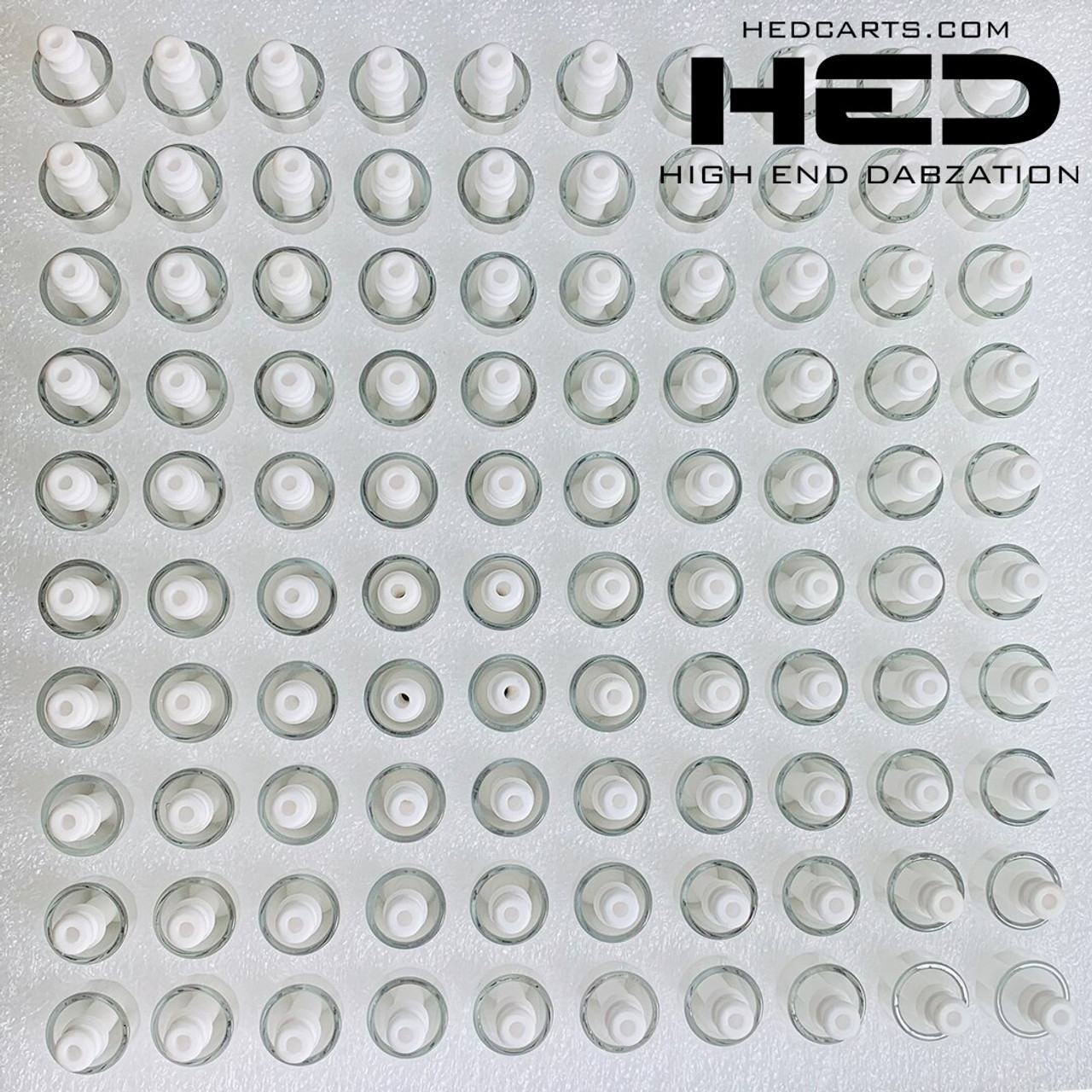 H E D 0.5ML FULL CERAMIC PRESS-ON CARTRIDGE, WHITE