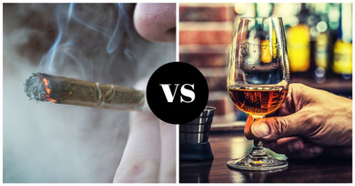 Cannabis vs. Alcohol, Which Should You Use to Unwind?
