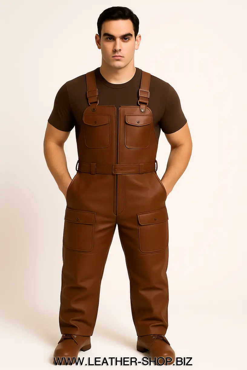 SUGARHILL（シュガーヒル）のSLICED LEATHER COVERALLS(ジャケット)の