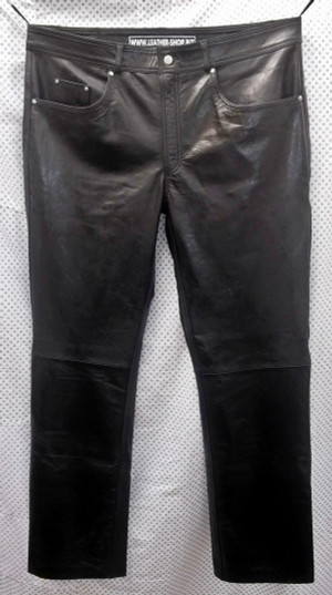 Leather Pants Jeans Style MLP1140 WWW.LEATHER-SHOP.BIZ front pic Leather Pants Jeans Style MLP1140 WWW.LEATHER-SHOP.BIZ front pic