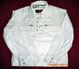 Lambskin Leather Pullover Shirt Custom Made Style LS091 8 Colors available