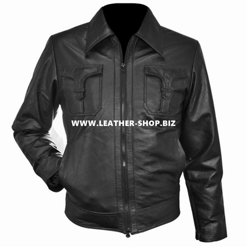 Leather Bomber Jacket Style MLJ0025B Custom-Made front