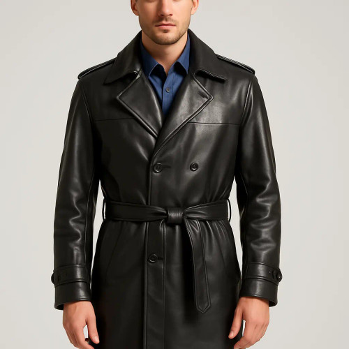 Leather Trench Coat WWII German Style MTC639 get yours now.