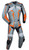 Leather racing suit custom made - style MS26888 WWW.LEATHER-SHOP.BIZ silver front pic