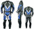 motorcycle racing suit custom MS2054 leather suit front/side and back view
