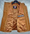 Long leather vest light brown MLVL11 www.leather-shop.biz front open inside pockets