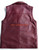 Leather vest style MLVL303 Burgundy color shown, vest back