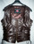 Custom Made Leather Vest Style WLV1204 dark brown front