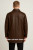 Back view of handcrafted dark brown leather long coat MLC536 showcasing premium craftsmanship, clean lines, and practical silhouette. Custom-made all-season leather apparel from LEATHER-SHOP.BIZ available in 9 colors and all sizes.