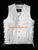 Mens leather vest style MLV1341 no seams on back and hidden front zipper front pic