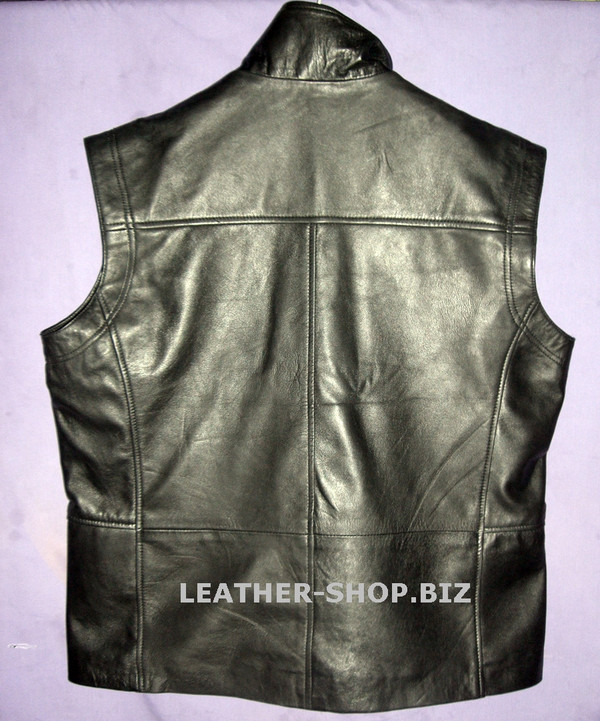 leather vest style MLVL10 www.leather-shop.biz custom made back 2