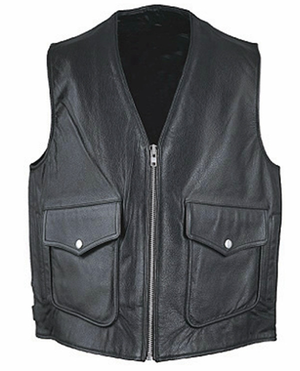 Leather vest 1371 www.leather-shop.biz front image