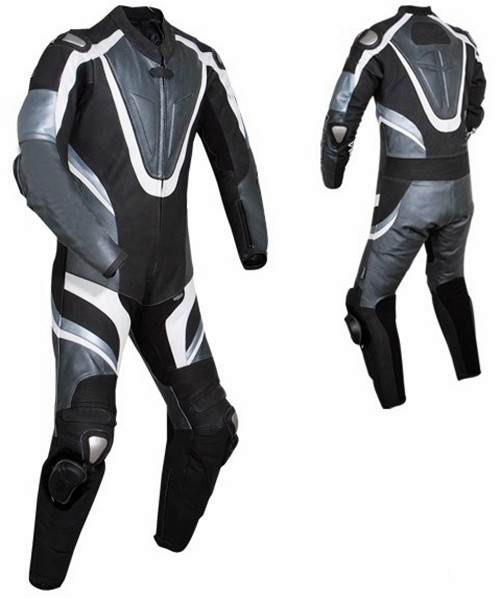 leather motorcycle suits made to order MS676 front and back of suit