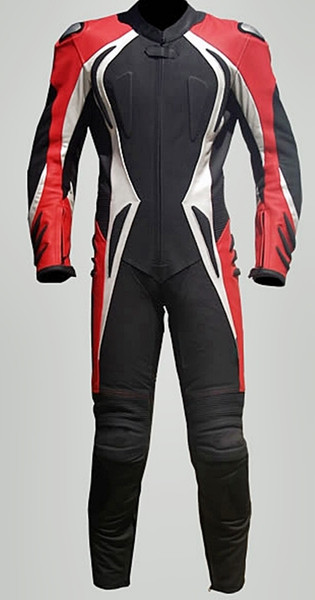motorcycle suit style MS2090 Leather-Shop.biz red front