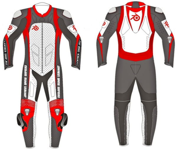 motorcycle suit style MS0025LS WWW.LEATHER-SHOP.BIZ front and back