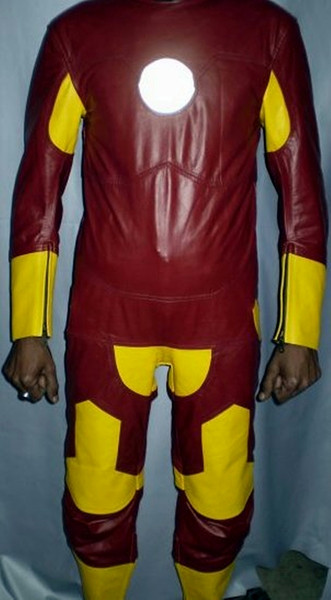 Leather suit style MS101 Iron Man WWW.LEATHER-SHOP.BIZ front