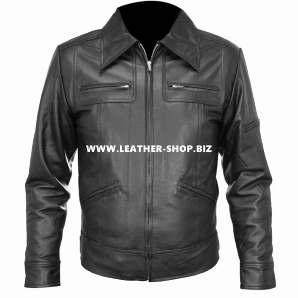 Leather Bomber Jacket style MLJ0015B Custom-Made  front