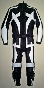 Leather racing suit custom made - style MS679 WWW.LEATHER-SHOP.BIZ front