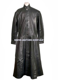 Leather Trench Coat Style MTC556 front