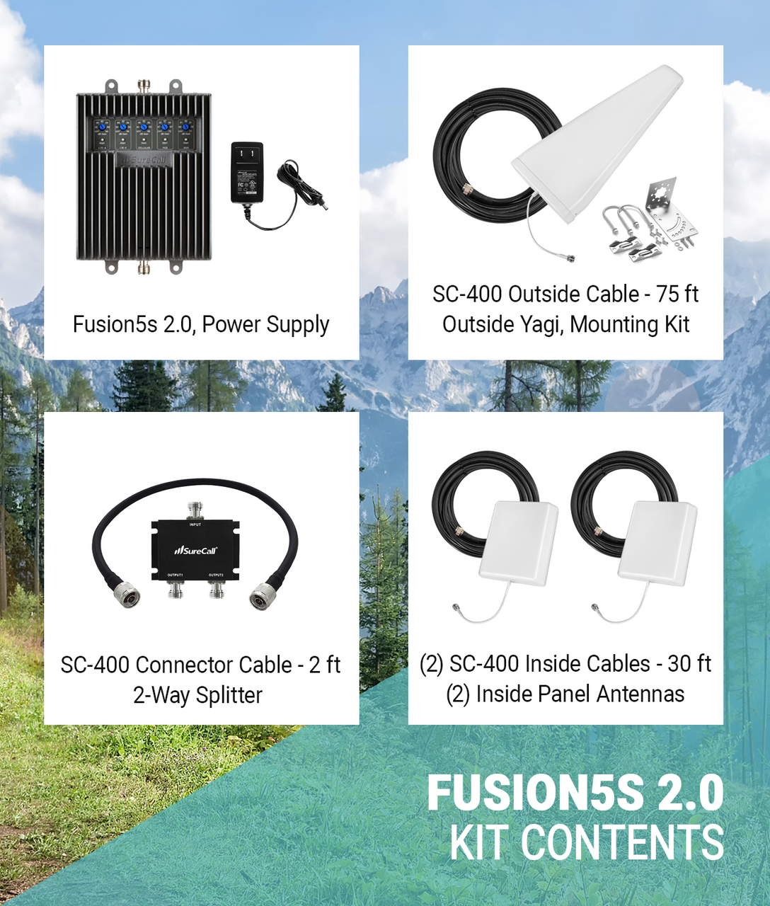 Fusion5s 2.0 Home Office Cell Signal Booster - Thumbnail 5