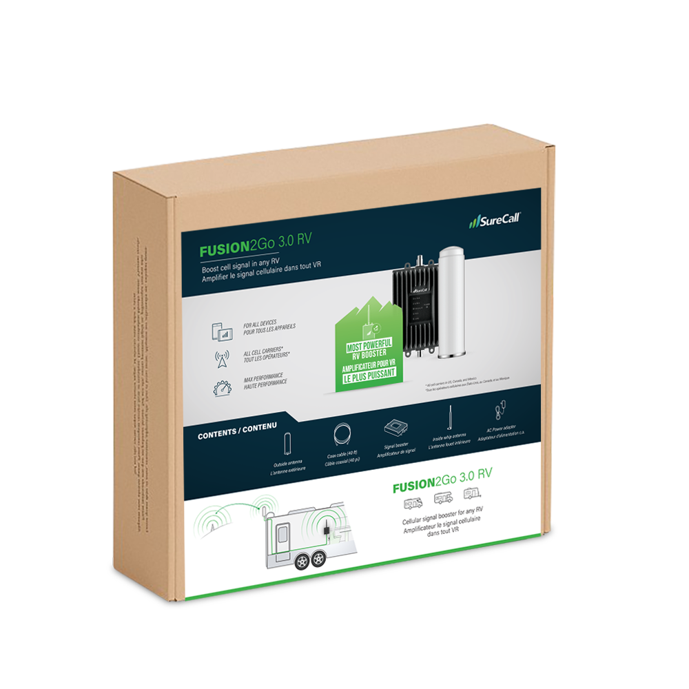Fusion2Go RV Cell Signal Booster SureCall1