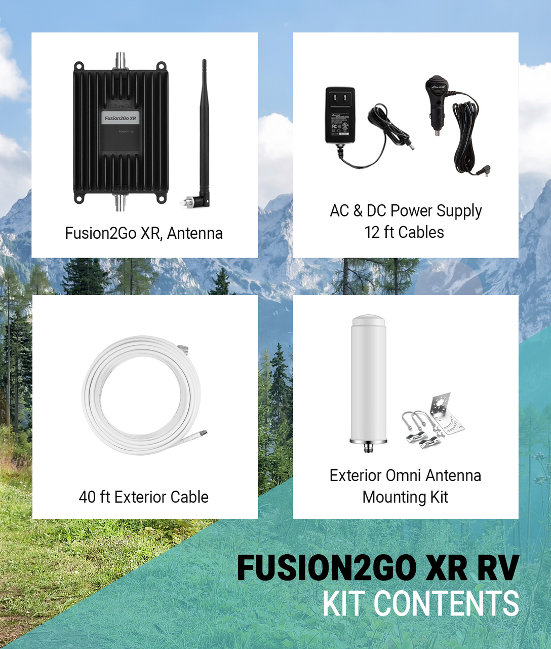 Fusion2Go XR RV Cell Phone Signal Booster - Main Image
