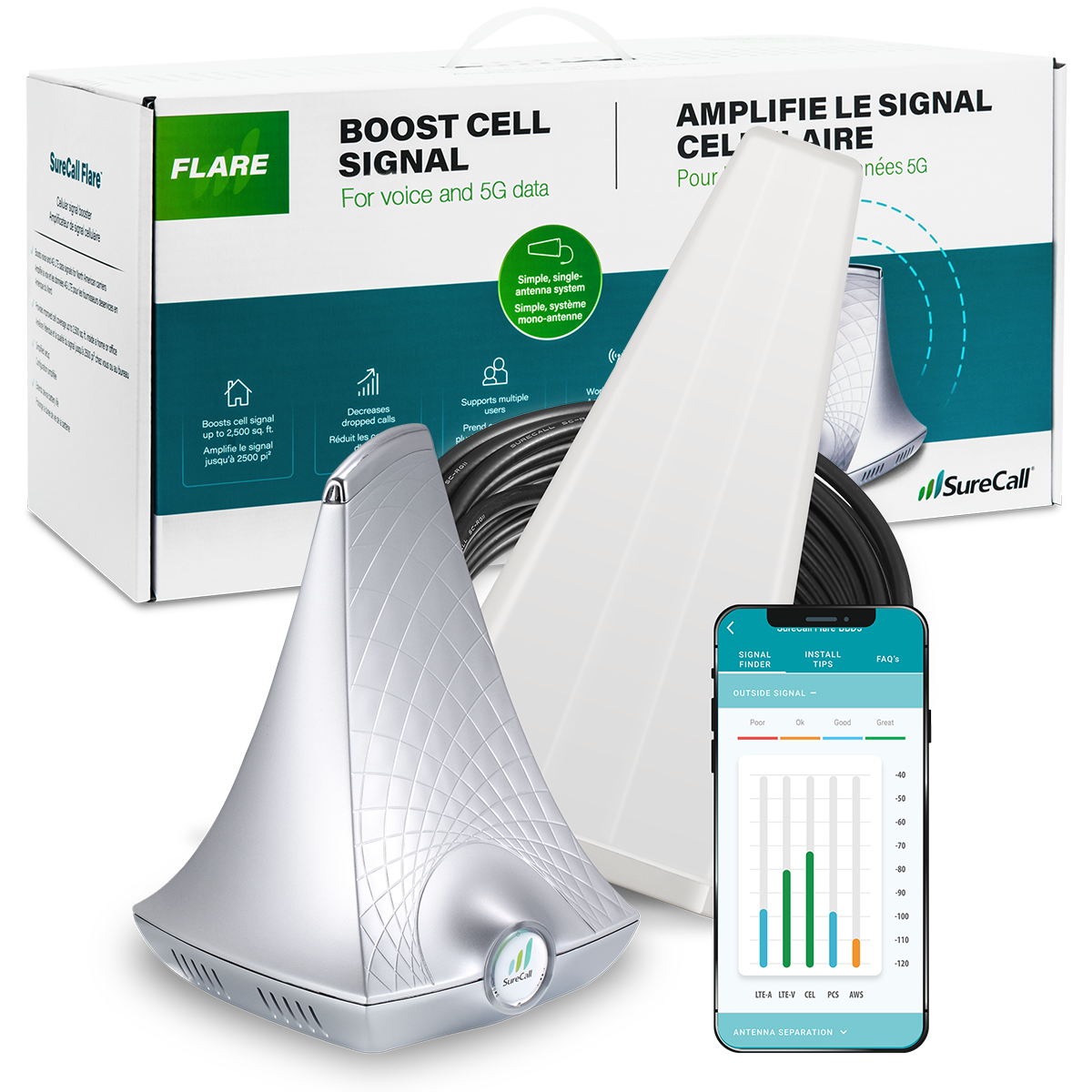 Flare Plus Cell Phone Signal Booster