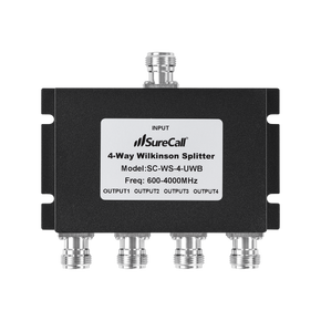 4-Way UWB Splitter with N-Female Connectors 600-4000 MHz, SC-WS-4-UWB 4-Way UWB Splitter with N-Female Connectors 600-4000 MHz, SC-WS-4-UWB