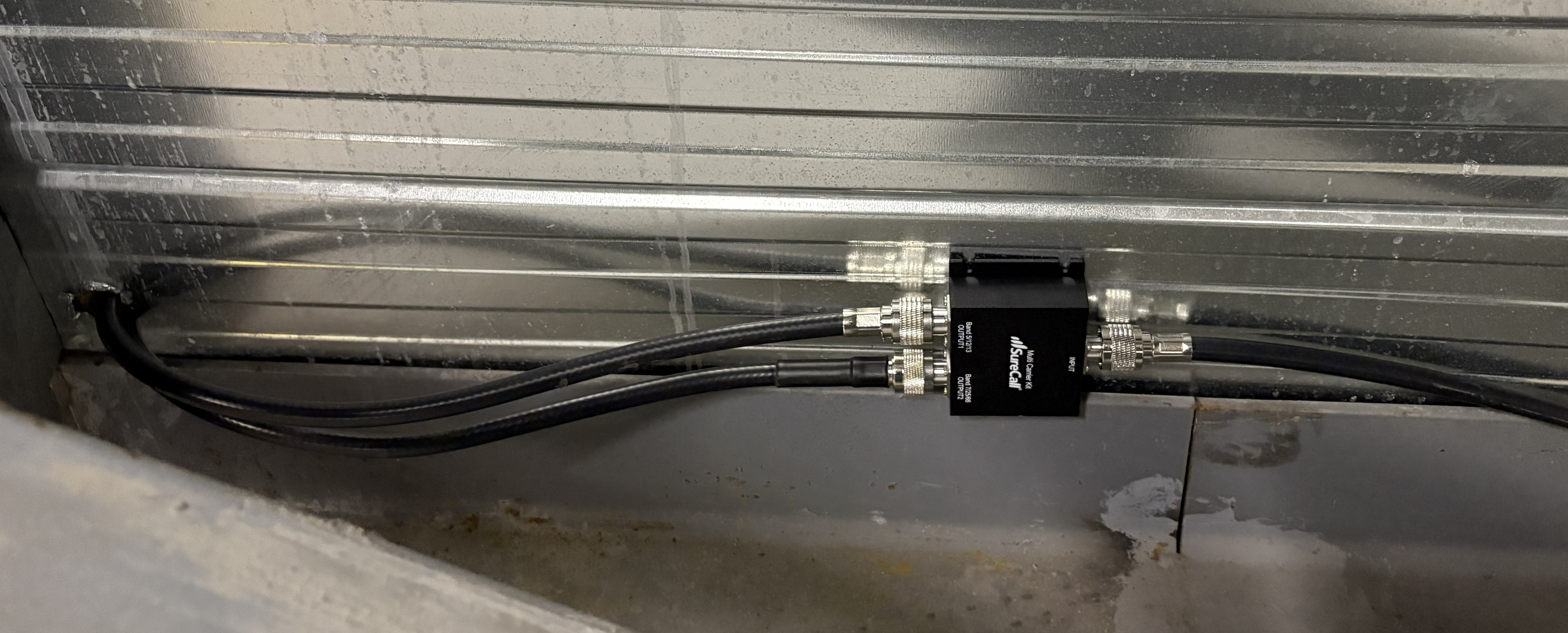 Installed RF components and coaxial cables
