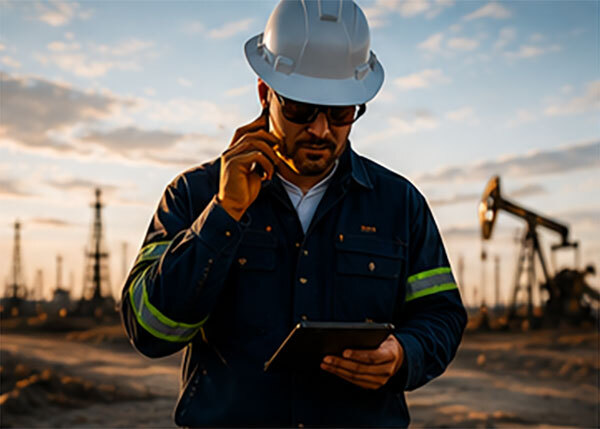 Oilfield worker communication