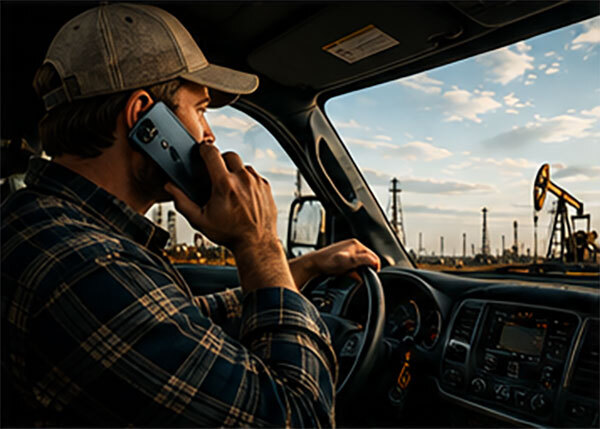 Dropped calls in remote work truck