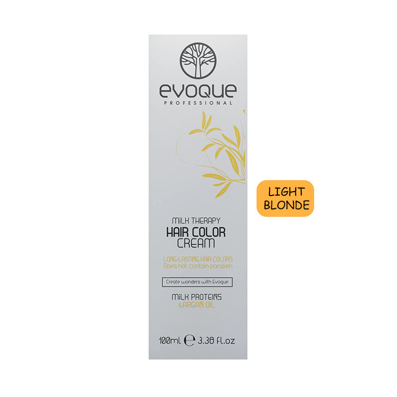 EVOQUE MILK THERAPY HAIR COLOR 100ML # 8 LIGHT BLONDE - MSQUARE BEAUTY