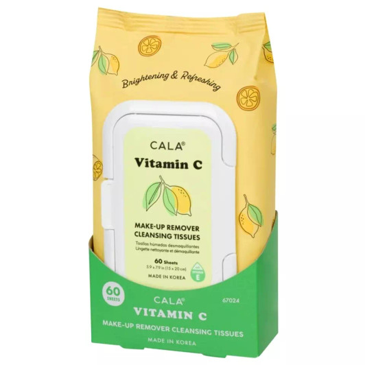CALA VITAMIN C CLEANSING TISSUES 60 PK