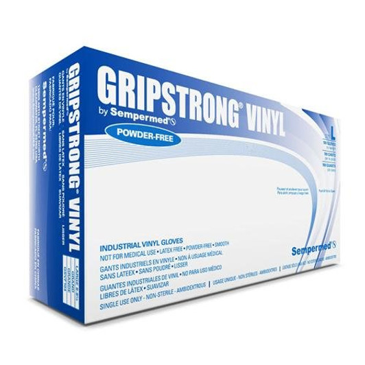 SEMPERMED PF VINYL GLOVES MED 100/BOX 1000/CASE