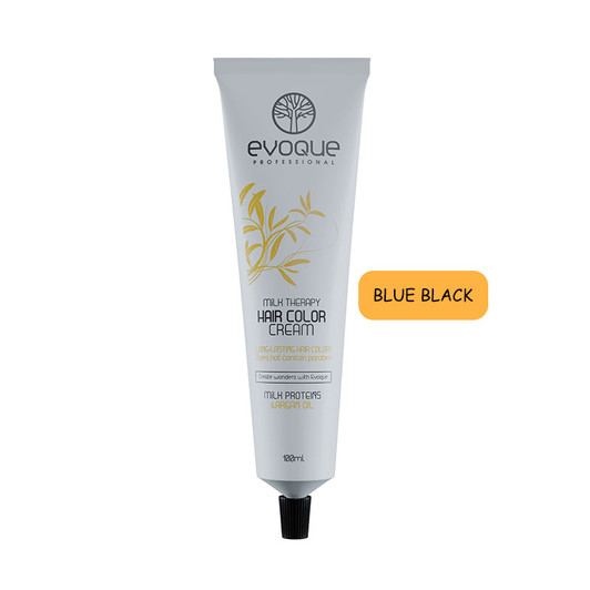 EVOQUE MILK THERAPY HAIR COLOR 100ML # 1.1 BLUE BLK