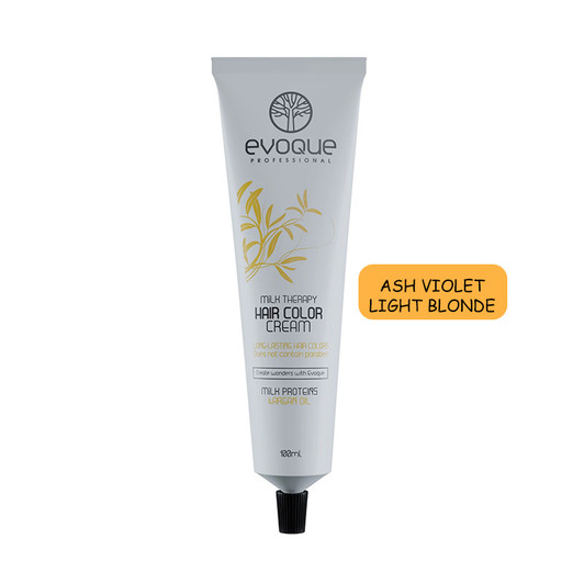 EVOQUE MILK THERAPY HAIR COLOR 100ML # 8.12 ASH VIOLET LIGHT BLONDE