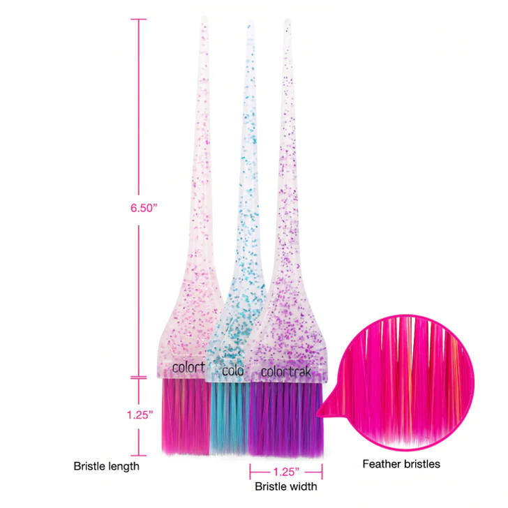 COLORTRAK GLITTER BRUSH TRIO