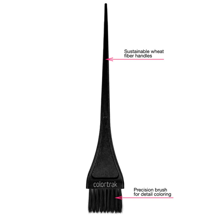 COLORTRAK FEATHER BRISTLES BRUSHES 3PK BLK