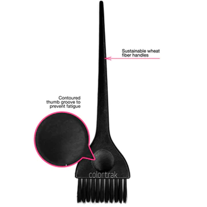 COLORTRAK FEATHER BRISTLES BRUSHES 3PK BLK