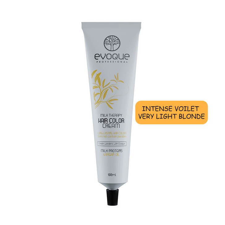 EVOQUE MILK THERAPY HAIR COLOR 100ML # 9.22 INTENSE VIOLET VERY LIGHT BLONDE