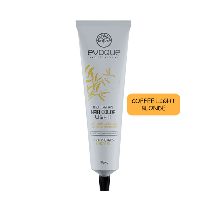 EVOQUE MILK THERAPY HAIR COLOR 100ML # 8.07 COFFEE LIGHT BLONDE